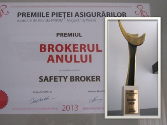"Broker of the year in 2013" Insurance Brokers Awards - within the Insurance Market Awards Gala - Xprimm Media