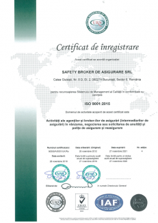 Certificat ISSO 2015